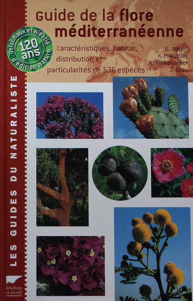 Guide de la flore méditerranéenne de Bayer (couverture)