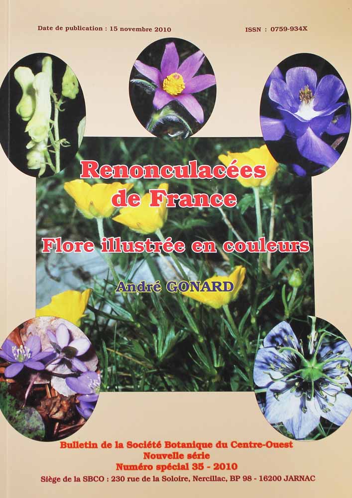 Flore des renonculacées de France (couverture)