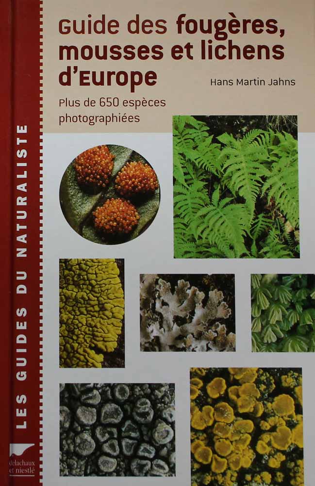 Guide des fougères, mousses et lichens d'Europe de Hans Martin Jahns (couverture)