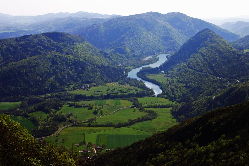 La rivière d'Ain près du lac de Condes, Jura