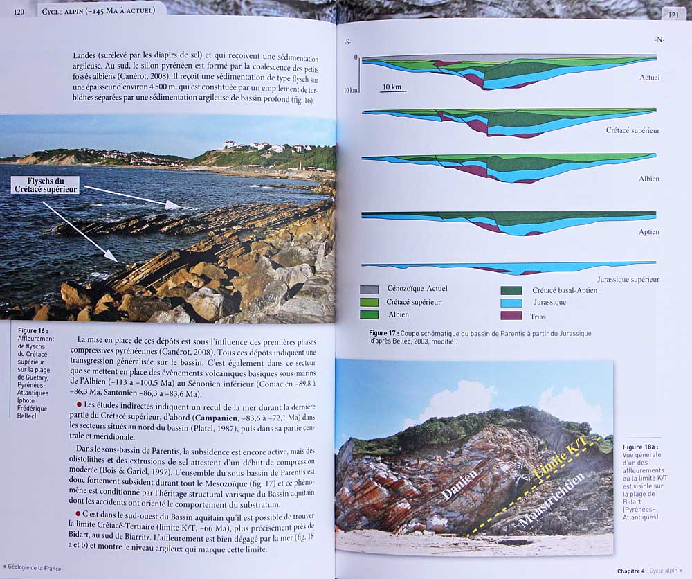 livre Géologie de la France<br>Flyschs du Crétacé supérieur