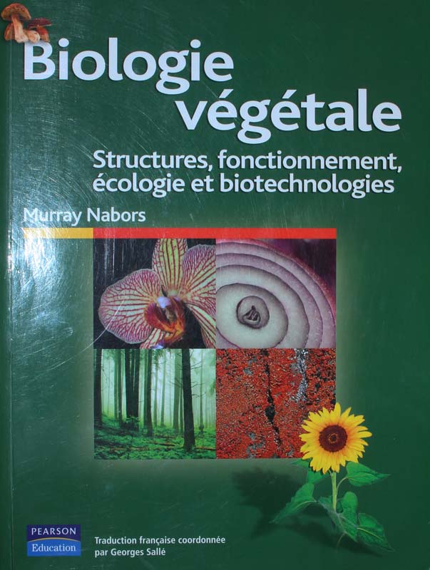 Livre de Biologie végétale de Murray Nabors<br>Couverture